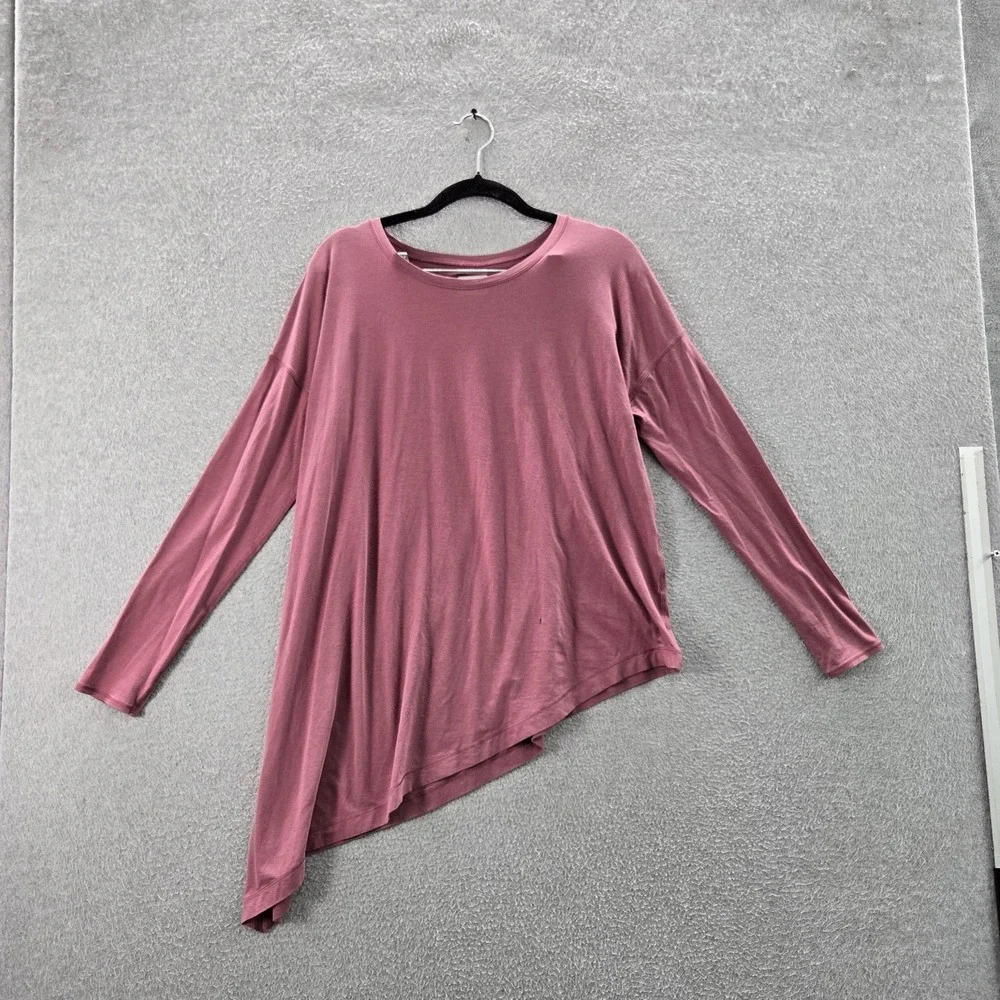Lululemon Women Shirt 8 Pink To The Point Activewear Crew Neck READ